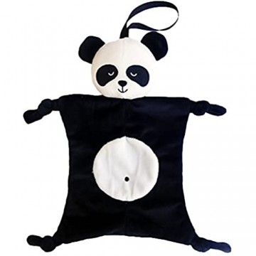 Luoem Kuscheldecke für Babys Plüsch Baby Geburt Panda Schwarz / Weiß