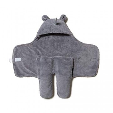 Minetom Baby Schlafsack Einhorn Swaddle Schlafsäcke Pucksack für Neugeborene Separate Beine Baby Pucktuch (Grau)