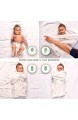 Mussole Baby-Wickeldecke aus Bambus 120 x 120 cm weich 3 Stück für Babys Geschenkidee für Babys Kinderwagen Babyschale