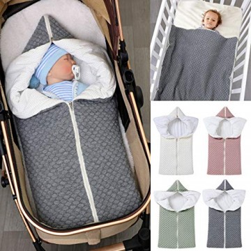 Neugeborenen Wickeldecke Multifunktional Winter warme Schlafsack Kinderwagen Decke für 0-12 Monate Baby Jungen oder Mädchen