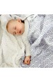 Premium Baby Pucktuch Mulltuch 120x120cm Flauschig Weich 100% Bio-Baumwolle OEKO-TEX Zertifiziert Atmungsaktiv Ideal als Puckdecke Moltontuch von emma & noah (Rauten Blau)