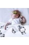 Pucktuch Baby -WENTS Wickeldecke Baby - 100% Weicher Baumwolle Größe Receiving Decken Swaddle Wraps Krankenpflege Kinderwagen Autositz für Neugeborene Unisex Jungen oder Mädchen 115*115cm Bear White