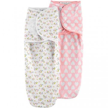 Simple Joys by Carter\'s Baby - Mädchen nursery-swaddling-blankets 2-pack Swaddle Blankets
