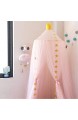 Baby Kinder Betthimmel grün rund kuppelförmig Baumwolle Moskitonetz Lesezimmer-Dekoration Höhe für Babys und Kinder Höhe 250 cm rosa 1