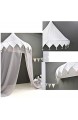 D DOLITY Prinzessin Baldachin Kinderbett Betthimmel Moskitonetz mit Chiffon Vorhang für Baby Schlafzimmer Dekoration - 110 x 50 cm