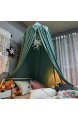 HLSUSAN Baby Baldachin Betthimmel Kinder Babys Bett Baumwolle Hängende Moskiton für Schlafzimmer Ankleidezimmer Spiel Lesen Grau
