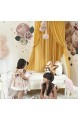 Manyao Betthimmel für Babys Baldachin Babybett mit Zubehör – Seiden-Bezug Spielzelt für Kinder Kuppel Dekoration für Kinderzimmer (gelb)