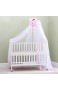 Nbibsaacy Baby Baldachin Betthimmel Mückennetz für Kinderbetten Romantischer zum Aufhängen Kinderbett für Kinderzimmer