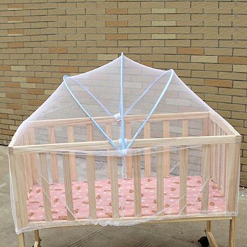 Baby-Moskitonetz Schöne Krippe Moskitonetz Babybett-Zubehör Insekt Mesh-Netz Schlafen Bett Zubehör für Baby Kinder Blau