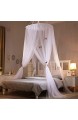 HLVU Baby Insektenschutz Moskitonetz Krippe Netting Betthimmel Weiß for Innen- oder Außen Überdachungen Himmelbett fürs Bett (Color : White Size : One Size)