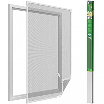 Insektenschutz-Fenster - 120x140 cm - Fliegengitter mit Magnetrahmen - Magnetischer Mückenschutz