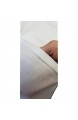 Amazinggirl Bettlaken ohne Gummizug Baumwolle Polyester - weißes Betttuch ohne Gummi Laken zum zudecken Hotel Baumwolllaken weiß ohne Spann 160 x 250 cm