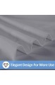 Balichun 6-teiliges Bettlaken-Set Premium-Qualität weich und atmungsaktiv knitterfrei lichtbeständig Bettüberwurf für Hotel und Krankenhaus Doppelbettgröße grau