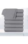 Balichun 6-teiliges Bettlaken-Set Premium-Qualität weich und atmungsaktiv knitterfrei lichtbeständig Bettüberwurf für Hotel und Krankenhaus Doppelbettgröße grau