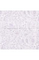 Basics Mikrofaser-Flachbetttuch Lavendel Paisley 180 x 260 + 10 cm