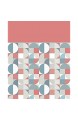Bedrucktes Bettwäsche-Set Polyester-Baumwolle 4-teilig 2 Kissenbezüge Spannbettlaken und Bettlaken Qualität und Design weich und robust Coral-Puzzle 150 cm Bett