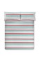 Bedrucktes Bettwäsche-Set Polyester-Baumwolle 4-teilig 2 Kissenbezüge Spannbettlaken und Bettlaken Qualität und Design weich und strapazierfähig graue Feder 150 cm Bett