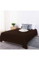 BEDSUM Mikrofaser-Bettlaken für Doppelbett weich und bequem Fadenzahl 1800 knitter- und lichtbeständig Schokoladenbraun