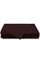 BEDSUM Mikrofaser-Bettlaken für Doppelbett weich und bequem Fadenzahl 1800 knitter- und lichtbeständig Schokoladenbraun