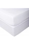 Calico Homes 1 x Spannbetttuch (nur das untere Bettlaken) passend für bis zu 38 1 cm tiefe Taschen Fadenzahl 1000 100% reine ägyptische Baumwolle einfarbiges Muster Kingsize Weiß