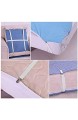 DLAKIND 16 Stück Verstellbare Bettlakenspanner Betttuchspanner verstellbar Elastische Bettlakenspanner Lakenspanner mit Metallclips matratzenspanner für Bettlaken Matratze(16pcs-White)
