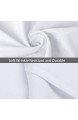 FLXXIE Bettlaken für Doppelbett ultraweiche Mikrofaser klassisch und langlebig knitterfrei farbecht schmutzabweisend weiß