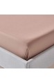 Homescapes Bettlaken aus 100% Bio-Baumwolle Fadendichte 400 Perkal – klassisches Betttuch/Haustuch 178 x 255 cm – braun