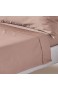 Homescapes Bettlaken aus 100% Bio-Baumwolle Fadendichte 400 Perkal – klassisches Betttuch/Haustuch 178 x 255 cm – braun