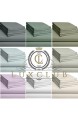 LuxClub 4-teiliges Bettlaken-Set Bambus-Bettlaken tiefe Taschen 45 7 cm umweltfreundlich knitterfrei maschinenwaschbar Hotel-Bettwäsche seidig weich Lavendel Twin XL