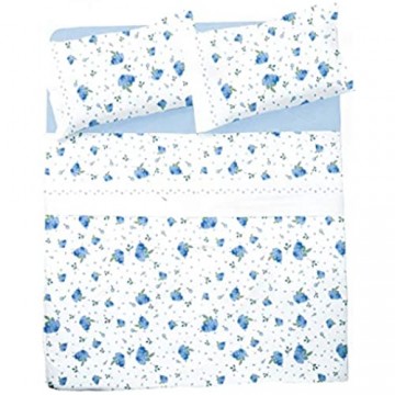 NOVIA - Bettwäsche für Einzelbett aus Baumwolle Venus Bettlaken aus Baumwolle für Einzelbett | Bettlaken für Einzelbett mit Muster Bettwäsche für Kinder (Pompea Bocciolo U504)
