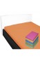Nurtextil24 Bettlaken 240x250cm 28 Farben 100% Baumwolle ohne Gummizug (180x200cm und 200x200cm) Orange