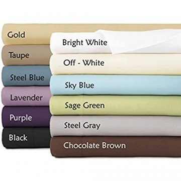 Southshore Fine Linens Übergroße Bettlaken extra groß 33 x 273 cm Schokoladenbraun