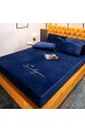 Topashe Modernen Farben Bettlaken Coral Samt verdicktes Bettlaken All-Inclusive rutschfeste Bettdecke-grün 90 * 200cm Atmungsaktiv Bettlaken