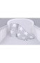 Amilian® Bettumrandung Nest Kopfschutz Nestchen Sternchen MEGA groß Grau Bettnestchen Baby Kantenschutz Bettausstattung (420cm (für das Babybett 140x70cm- rundherum))