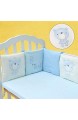 bettumrandung kinderbett Baby Bett Bett Stoßstange Baumwolle 6 Stück Safer Krippe seitig Stoßfänger Bettwäsche-Sets