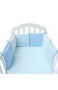 bettumrandung kinderbett Baby Bett Bett Stoßstange Baumwolle 6 Stück Safer Krippe seitig Stoßfänger Bettwäsche-Sets