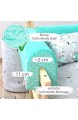 Bettumrandung Kinderbetten Schutz - Bettkantenschutz Kinder für Bettrahmen Kantenschutz Babybett MINT Minky