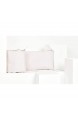 KraftKids Nestchen weiße Feder Muster auf Rosa Bett-Umrandung für Baby-Bett pass. f. Bettgröße 140 x 70 cm Baby-Nest mit separatem Außenbezug