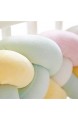 LQW 100% Baumwolle Handgemachte Geflochtene Baby-Keil- Und Stützkissen Baby-Krippe Stoßstange Für Neugeborenes Bett Schlaf Stoßstange Weichen Kristall Samt Spielzeug Geschenk (?? 1m)