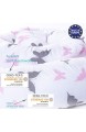 mimaDu® Bettschlange Nestchen Babybett Schlange (210 x10 cm) Bettumrandung für Baby- und Kinderbett - OEKO-TEX zertifizierte Baumwolle - (grau-rosa Schmetterling)