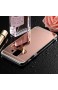 Sycode Galaxy A6 Plus 2018 Spiegel Hülle Galaxy A6 Plus 2018 Handyhülle Mirror Spiegel Mirror Handy Tasche Bumper Schutzhülle für Samsung Galaxy A6 Plus 2018-Rose Gold