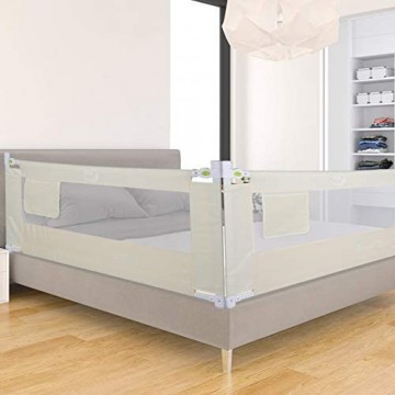 Babybettgitter faltbar Sicherheits-Befestigung/Schutz für Kinderbett Garantieren Sie die Schlafqualität Bed rail Stange Schutzbügel mit Schnalle 2M