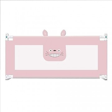 Bettgitter Kinderbett Wache Faltbare Easy Fit Baby-Sicherheits-Hoch Bett Schiene for Kleinkinder/Kinder/Kinder robuste und solide (1 Seite) (Color : Pink Size : 200CM)
