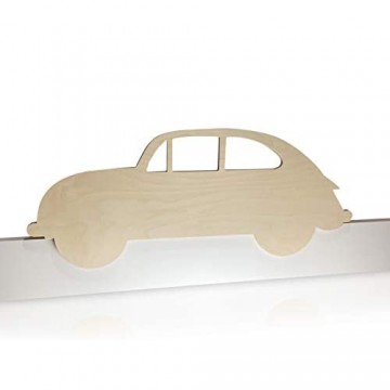Kinder Bettgitter (Herausfallschutz) aus Holz - Motiv: Auto - modernes Design - handgefertigt in Deutschland
