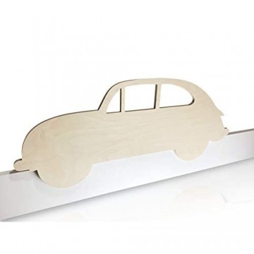 Kinder Bettgitter (Herausfallschutz) aus Holz - Motiv: Auto - modernes Design - handgefertigt in Deutschland