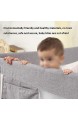 QFFL Bettgitter Bettgitter für Kleinkinder Einzelkind-Sicherheitsbettschutz Faltbare Babybettschutzgitter - (1 2/1 5/1 8/2 0/2 2 M) Grau Grün Pink Baby Bettgitter