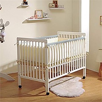Zunbo Bettdecke Schutz für Bettkrempe Schutz der Schiene für Babybett silberfarben