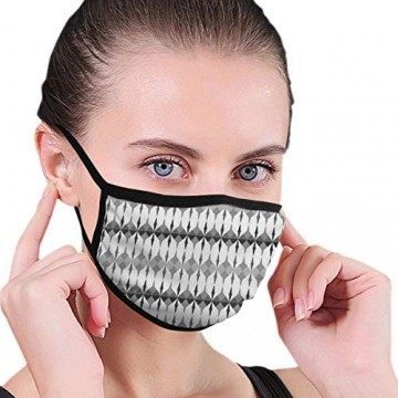 Atmungsaktiver weicher Gesichtsschutzbezug zeitloses Motiv mit Dreiecken und Berührung unisex waschbar wiederverwendbar Gesichtsdekoration für persönlichen Schutz
