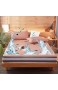GmanXier Bed Cover，wasserdichte Spannbetttücher feuchtigkeitsbeständige Tagesdecke für Kinder Matratzenbezug einfacher Druck geeignet für EIN Doppelbett-E_135 * 200 cm
