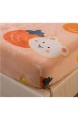LCFCYY Spannbettlaken Dicker und Warmer Kristall-Samt-Matratzenbezug Matratzenauflage mit Cartoon-Druck geeignet für Kinderzimmer-U 120 * 200 cm